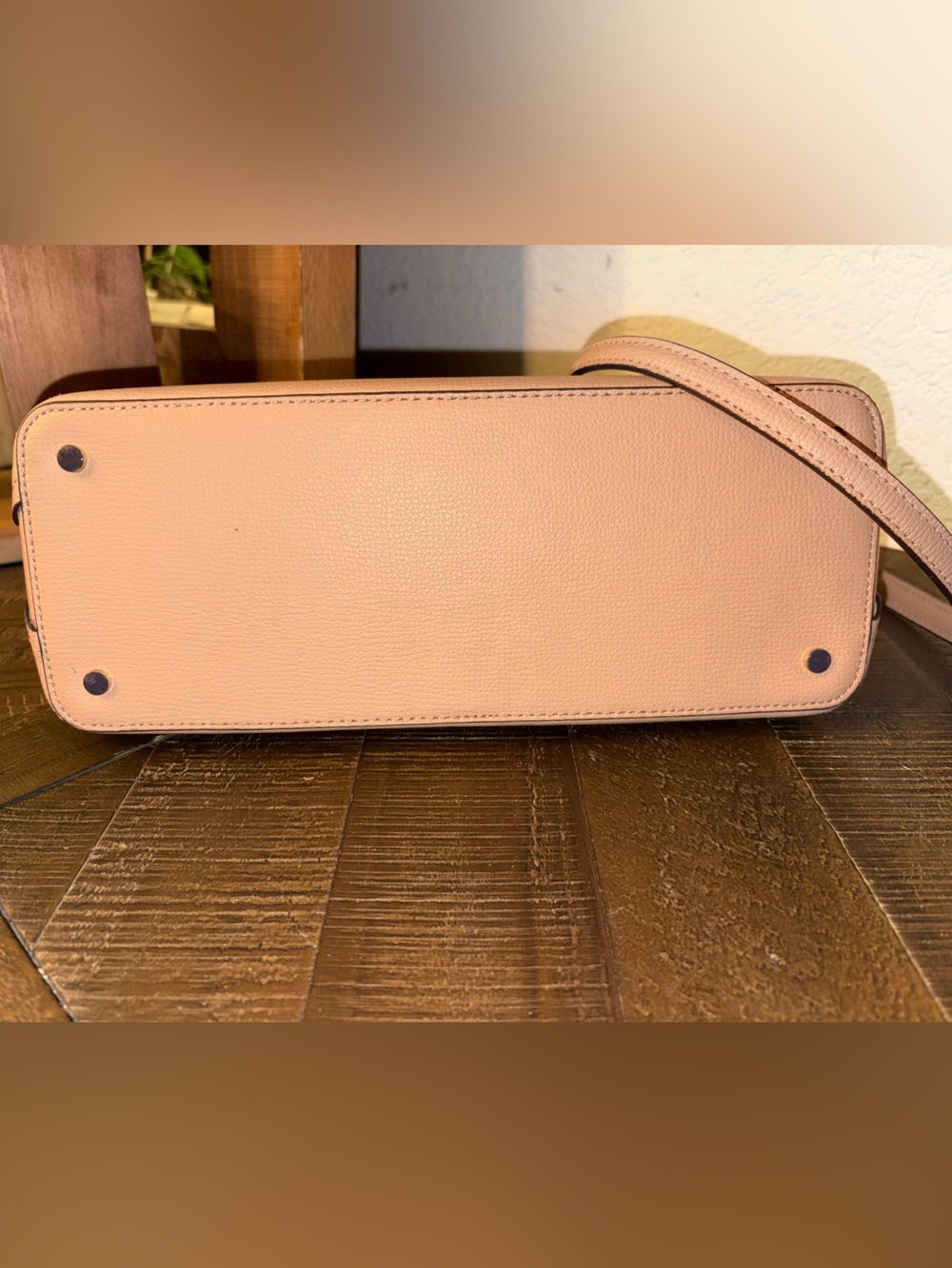 Kate Spade New York Blush Pink Pebbled Leather Satchel Crossbody EUC - Picture 6 of 11